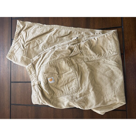 🔥Carhartt Womens Original Fit Carpenter Pants, Khaki, Size 16 Work Outdoor Wear - Picture 7 of 7